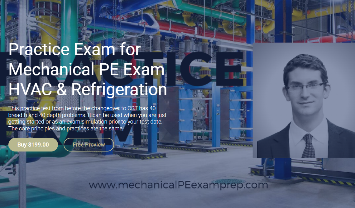 Practice Exam for Mechanical PE Exam HVAC & Refrigeration1