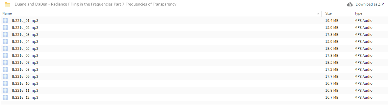 Duane and DaBen - Radiance Filling in the Frequencies: Part 7 Frequencies of Transparency