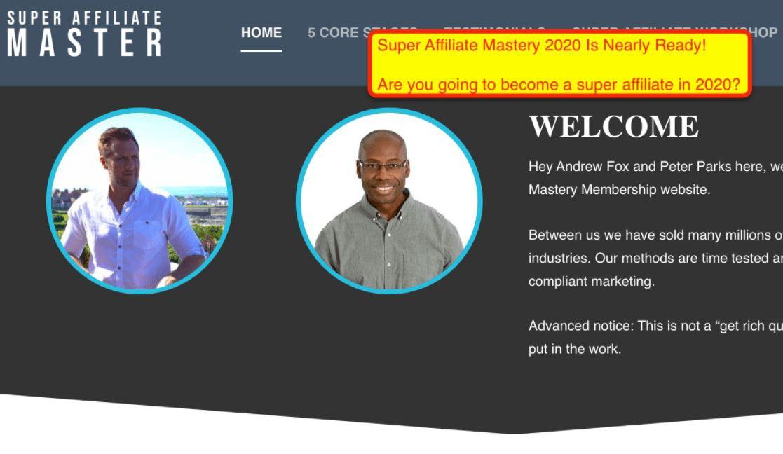 Super Affiliate Mastery 2020