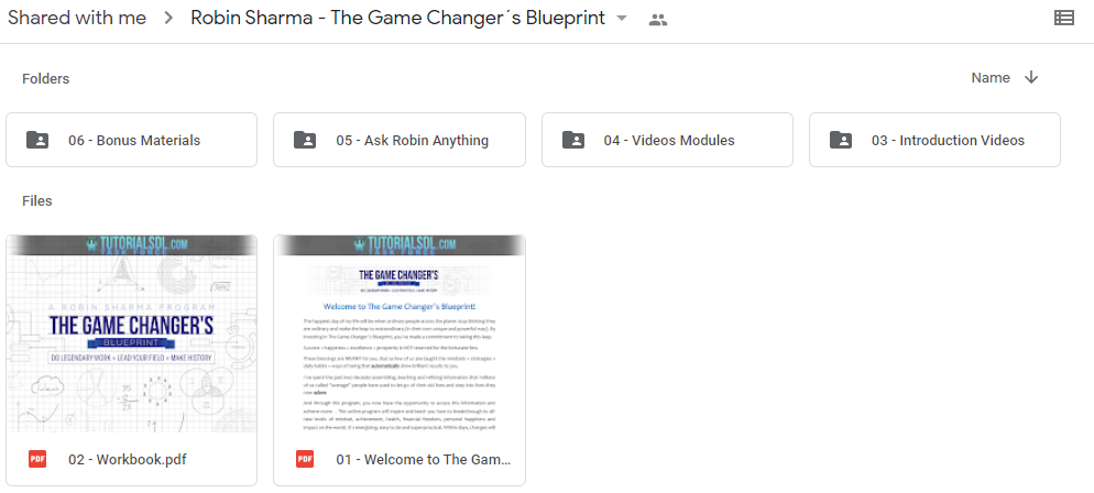 The Game Changers Blueprint