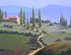 Tuscany Landscape Painting