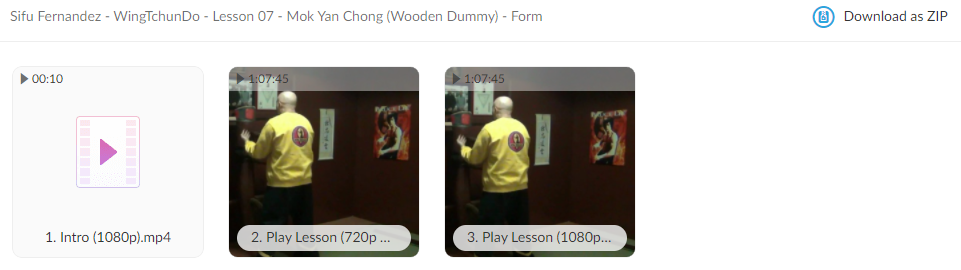 WingTchunDo - Lesson 07 - Mok Yan Chong (Wooden Dummy) - Form