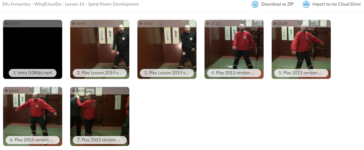 WingTchunDo - Lesson 14 - Spiral Power Development