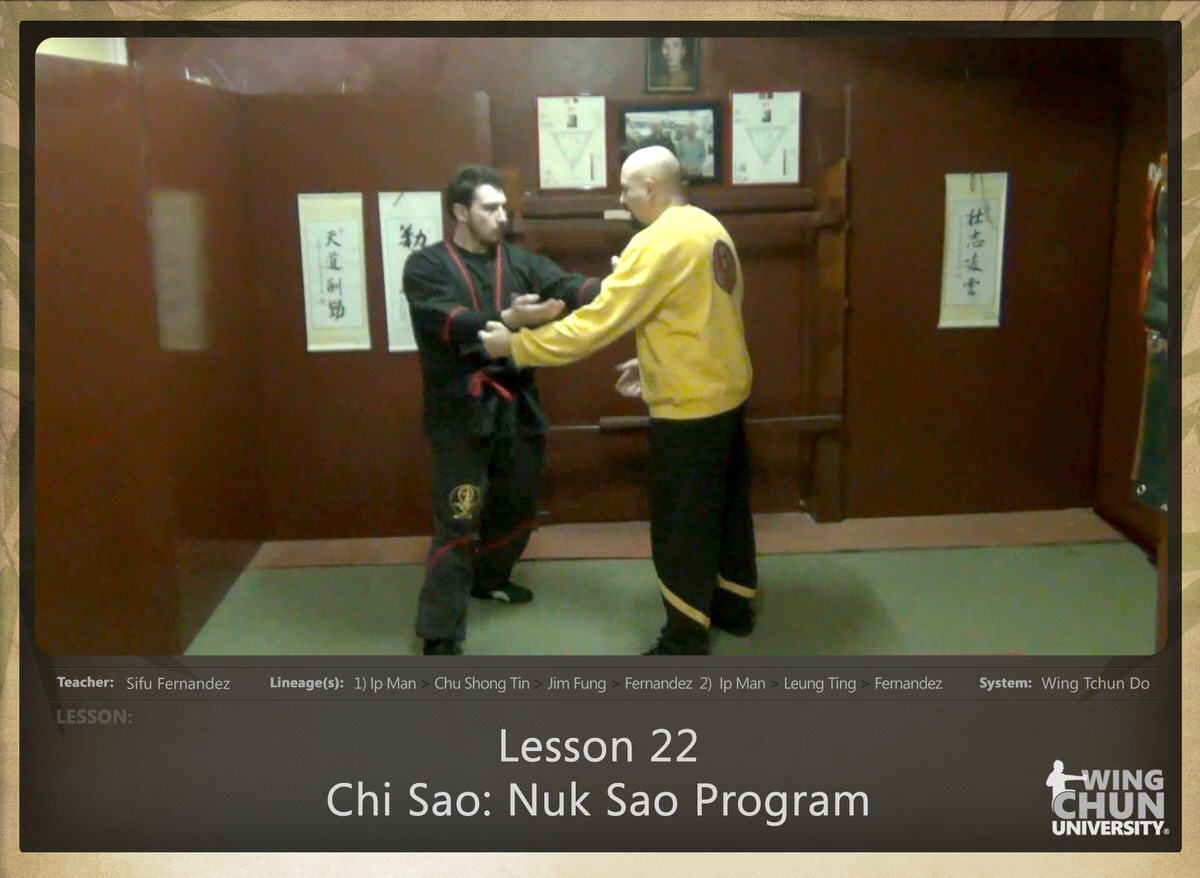 WingTchunDo - Lesson 22 - Chi Sao - Nuk Sao Program