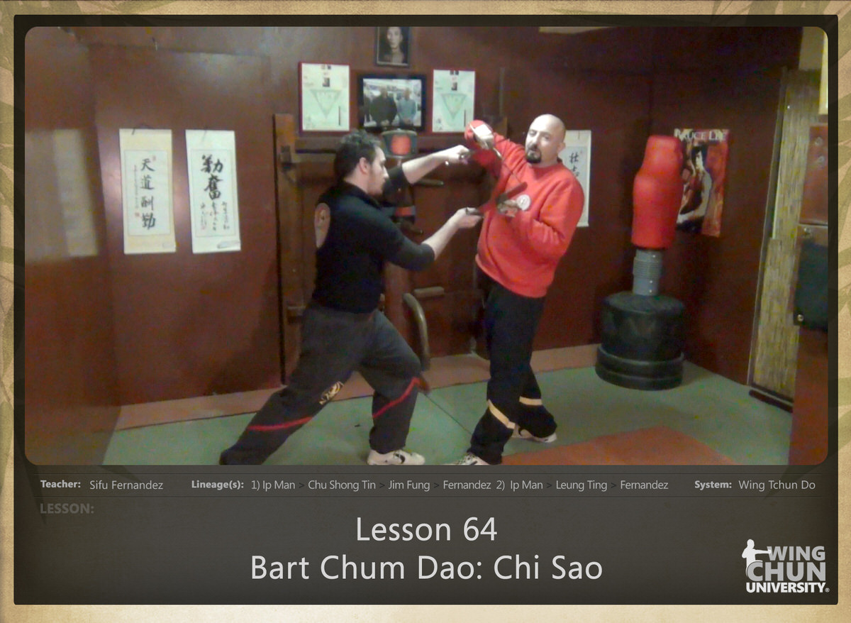 WingTchunDo - Lesson 64 - Bart Chum Dao - Chi Sao