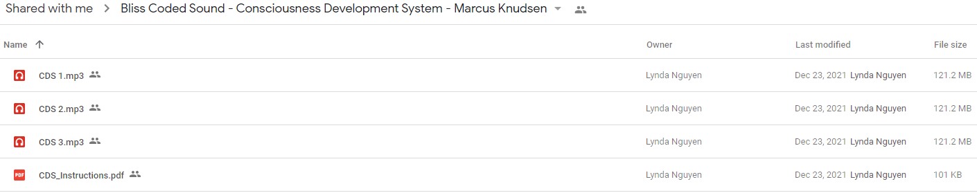 Bliss Coded Sound - Consciousness Development System - Marcus Knudsen