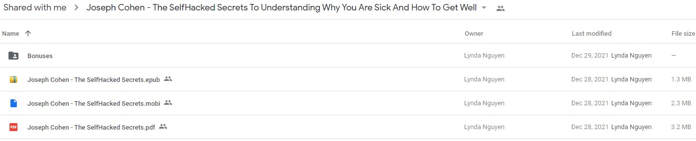 Joseph Cohen - The SelfHacked Secrets To Understanding Why You Are Sick And How To Get Well