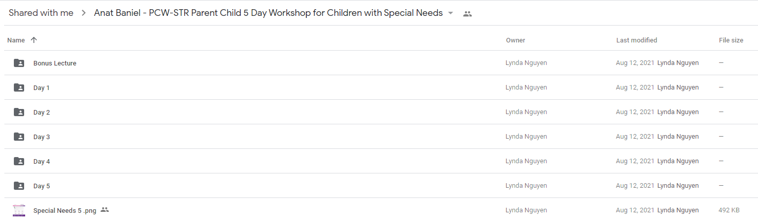 Anat Baniel – PCW-STR Parent Child 5 Day Workshop for Children with Special Needs Streaming Video