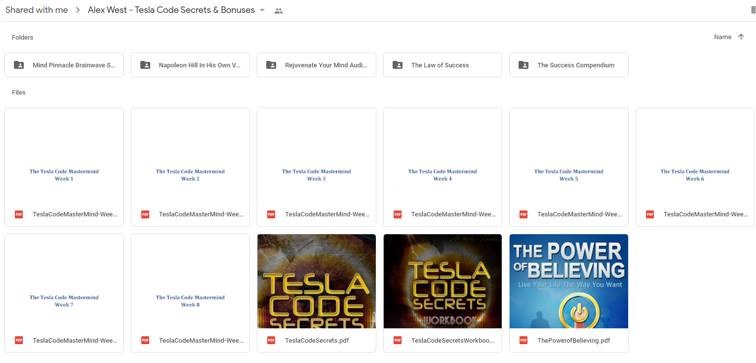  Alex West – Tesla Code Secrets & Bonuses