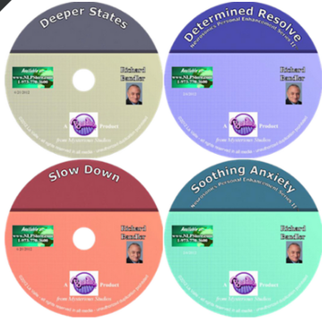 THE NEW RICHARD BANDLER 5 CDS – DEEPERSTATE , DETERMINED RESOLVED ,SLOW DOWN ,SOOTING ANXIETY & GETTING SMARTER SERIES1