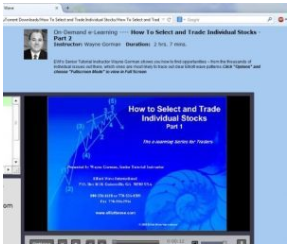 Elliot Wave - How To Select and Trade Individual Stocks 2012