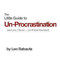 Unprocrastinate Interviews - Leo Babauta1